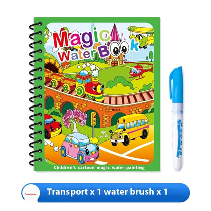 AquaDoodle Book – Reusable Magic Water Painting Album for Kids (4-6 years of age)