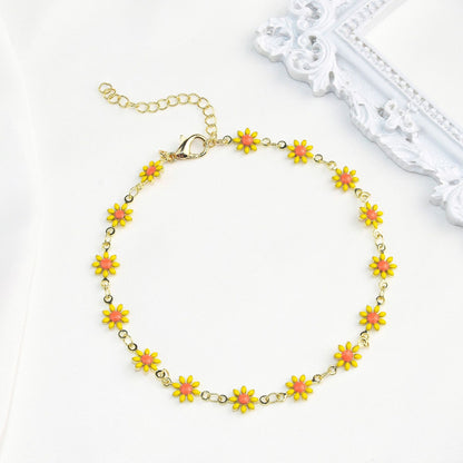 Fashionable Little Daisy Anklet