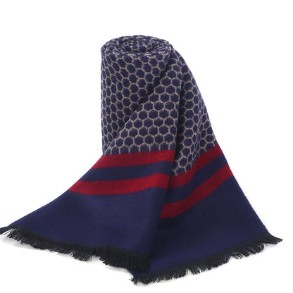 Luxury Men’s Cotton Shawl – Fashionable All-Season Accessory
