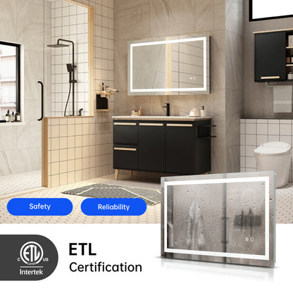 LumiGlow – LED Wall-Mounted Bathroom Mirror