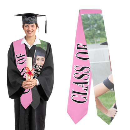 Class of 2025 Graduation Stole – Personalized Satin Graduation Sash
