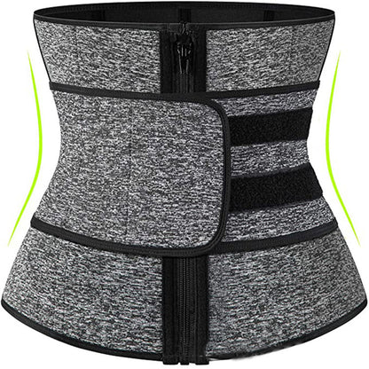 Women’s Tummy Sweat Shapewear Bodysuit – Waist Trainer Slimming Corset with 2-3 Adjustable Belts