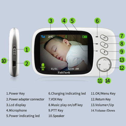 3.2 Inch Baby Digital Monitor Device