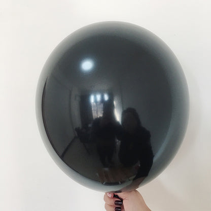 Black Gender Reveal Balloon – “Boy or Girl?” Confetti Balloon for Baby Shower Reveal