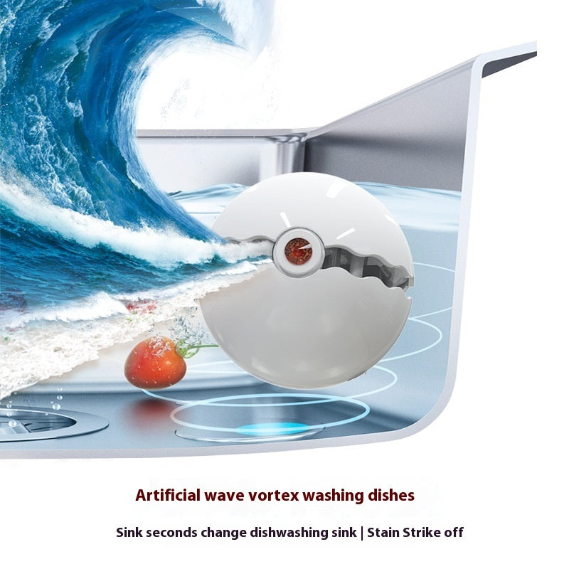 Smart Wireless Wave-Making Dishwashing Ball
