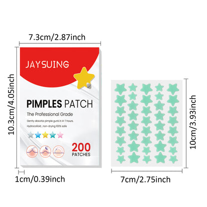 Cute Star Pimple Patches – Hydrocolloid Acne Stickers for Face, Zits & Blemish Cover