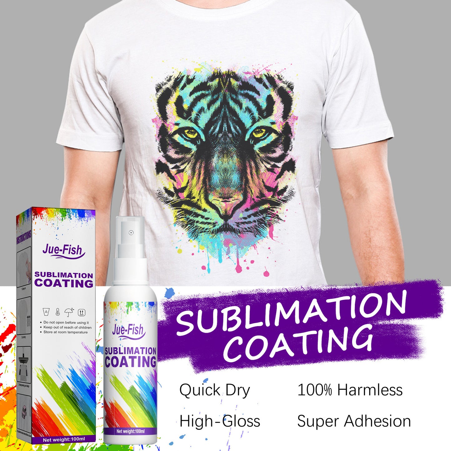 Sublimation Coating Spray Clothing for Heat Transfer Printing