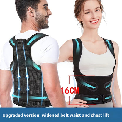 Breathable Mesh Posture Corrector – Invisible Back Straightener & Shoulder Support