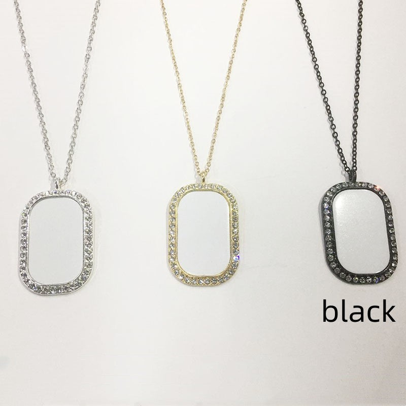 Blank Metal Round Necklace Pendant – Thermal Transfer Sublimation-Ready Jewelry