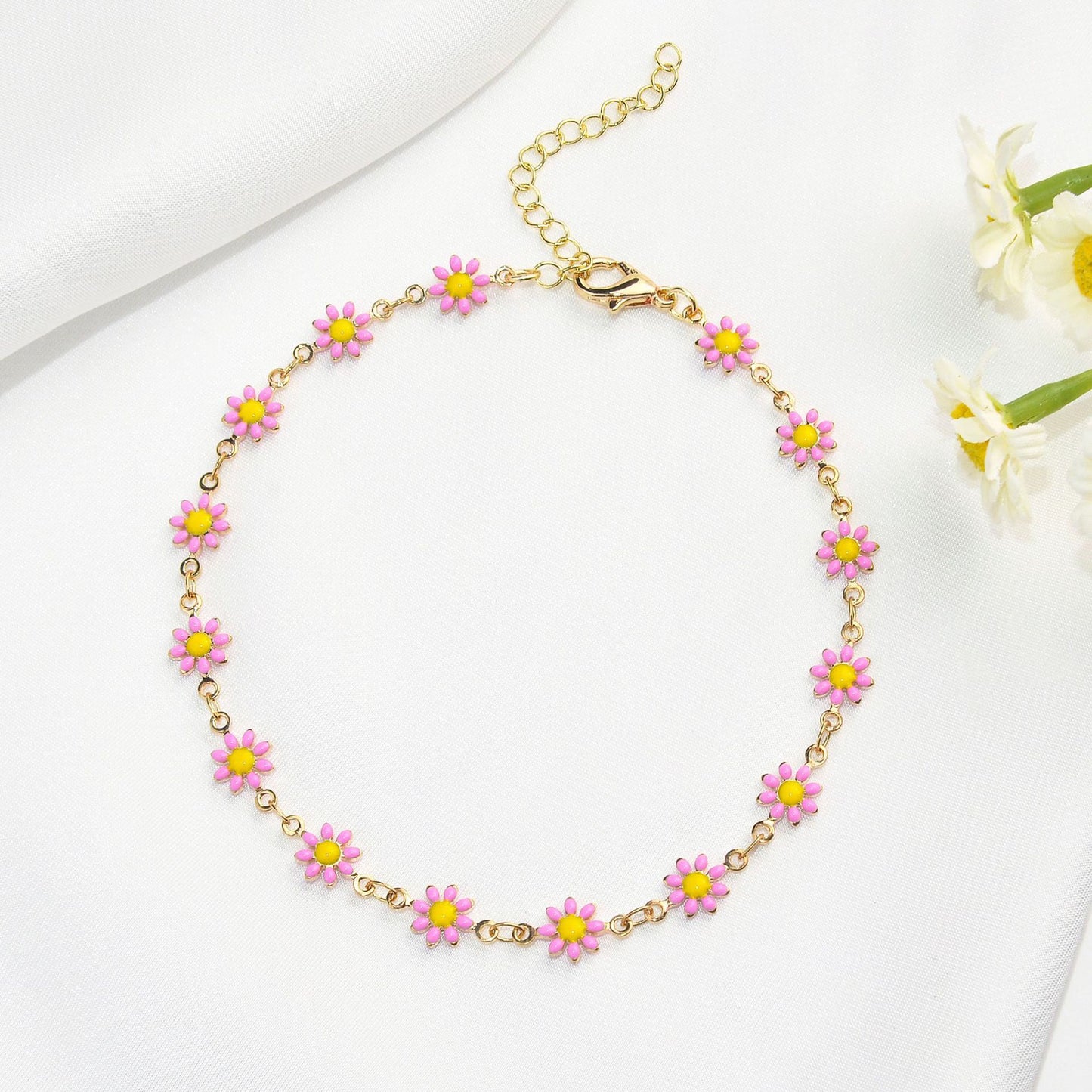 Fashionable Little Daisy Anklet