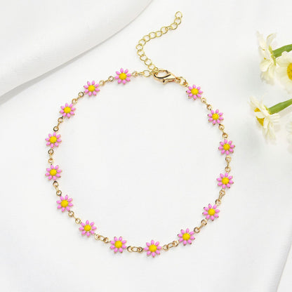 Fashionable Little Daisy Anklet