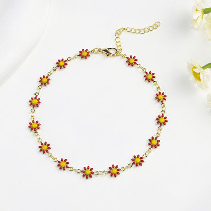 Fashionable Little Daisy Anklet