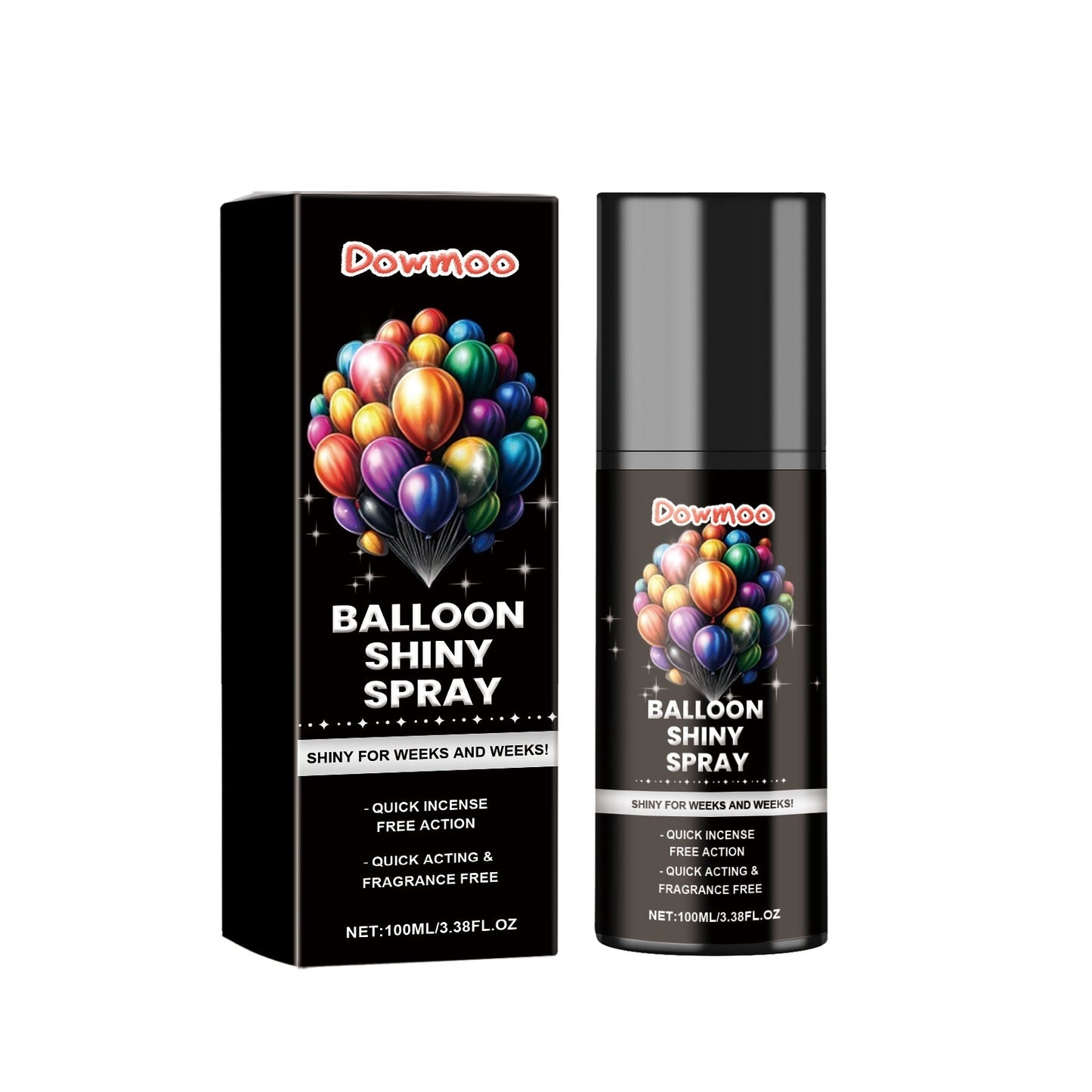Balloon Shiny Spray – Gloss Spray for Latex & Foil Balloons, Party Decoration Enhancer