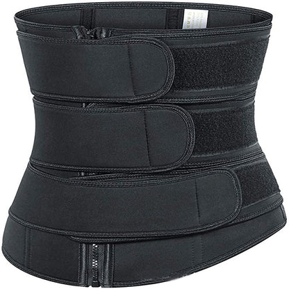 Women’s Tummy Sweat Shapewear Bodysuit – Waist Trainer Slimming Corset with 2-3 Adjustable Belts
