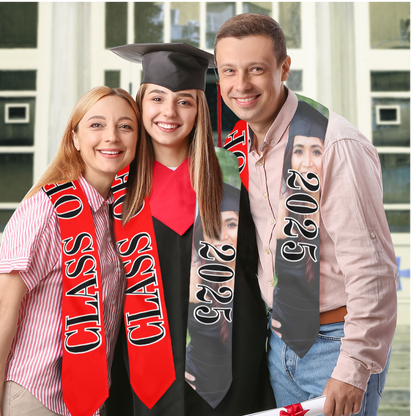 Class of 2025 Graduation Stole – Personalized Satin Graduation Sash