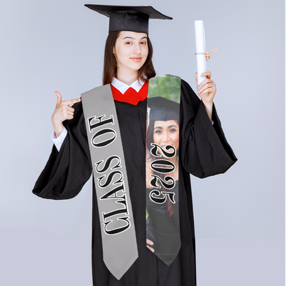 Class of 2025 Graduation Stole – Personalized Satin Graduation Sash