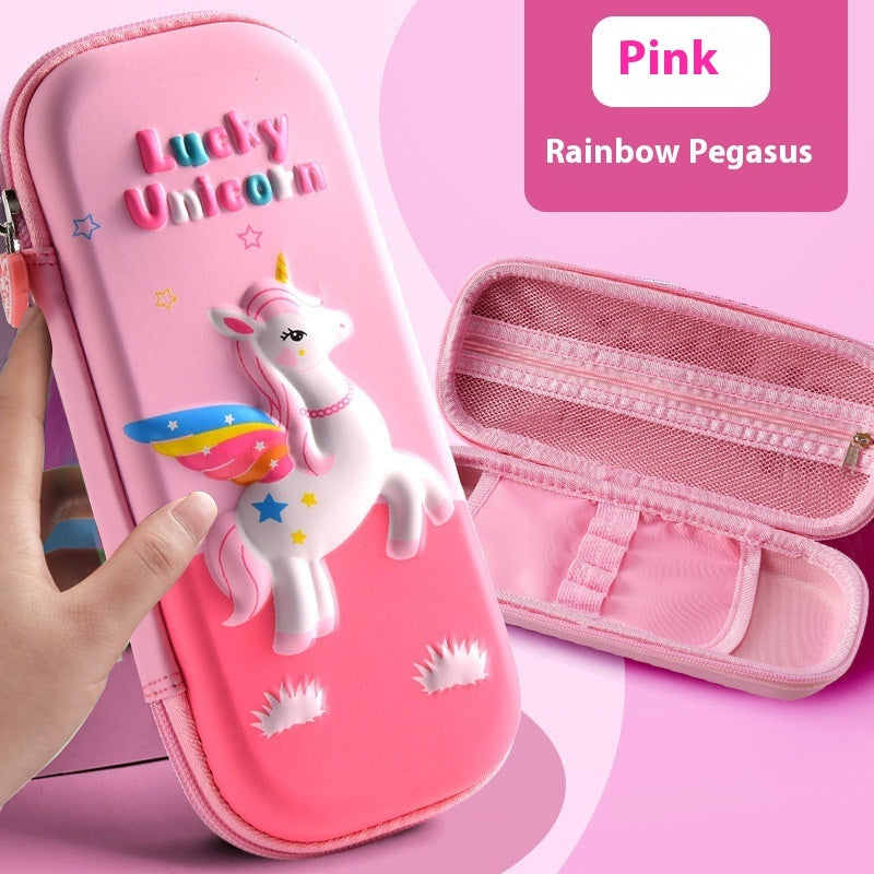 3D Leather Pencil Cases – Stylish Stationery Storage Boxes