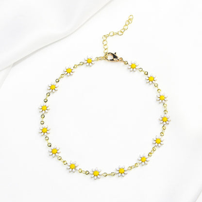 Fashionable Little Daisy Anklet