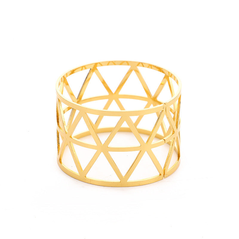 Prismatic Napkin Ring – Elegant Table Decor Accent (Sold Individually, No Packaging)