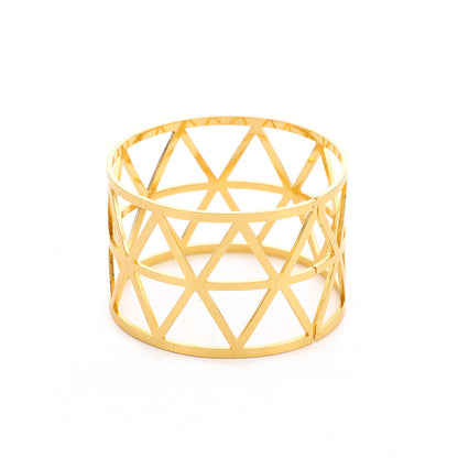 Prismatic Napkin Ring – Elegant Table Decor Accent (Sold Individually, No Packaging)