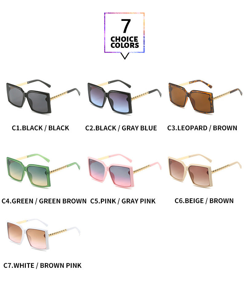 Catwalk-Inspired Light Luxury Sunglasses – Simple, Stylish Fashion Eyewear