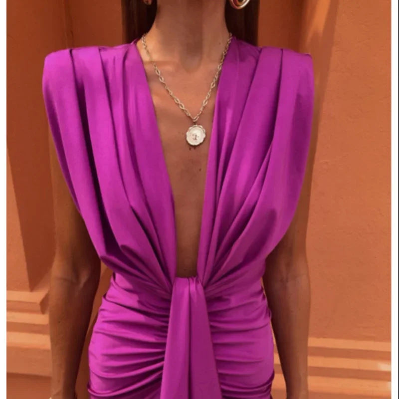 ÉlanVee V-Neck Dress