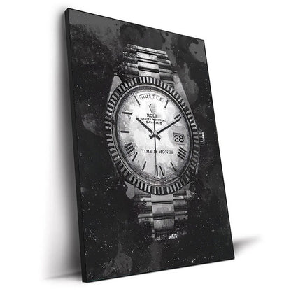 Luxury Canvas Wall Art – World Famous Watch Graffiti Prints (Frameless Design)