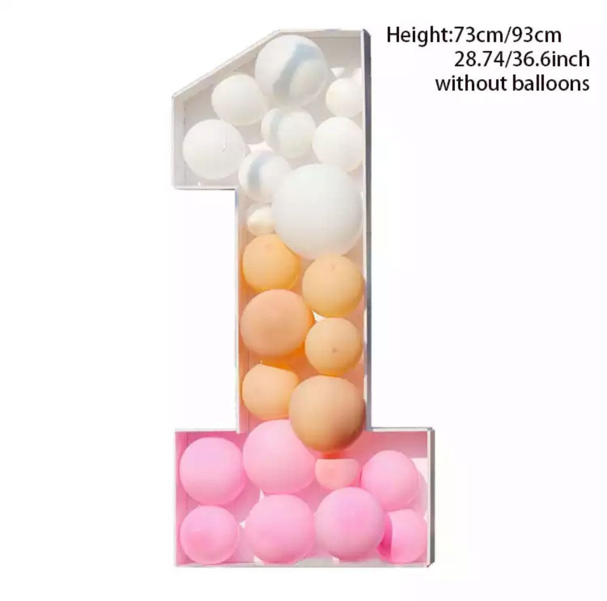 Giant Birthday Balloon Box – Decorative Balloon-Fill Display for Birthday Parties