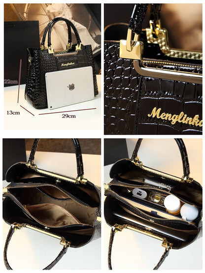 Fashion Print Handbag – Light Luxury Style with Elegant Design