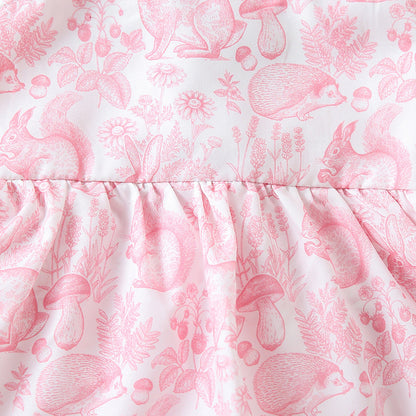 Girls’ Easter Bunny Dress – Cute Rabbit Print Spring Dress for Toddlers & Kids