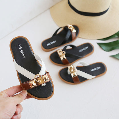 British Style Retro Children's Sandals
