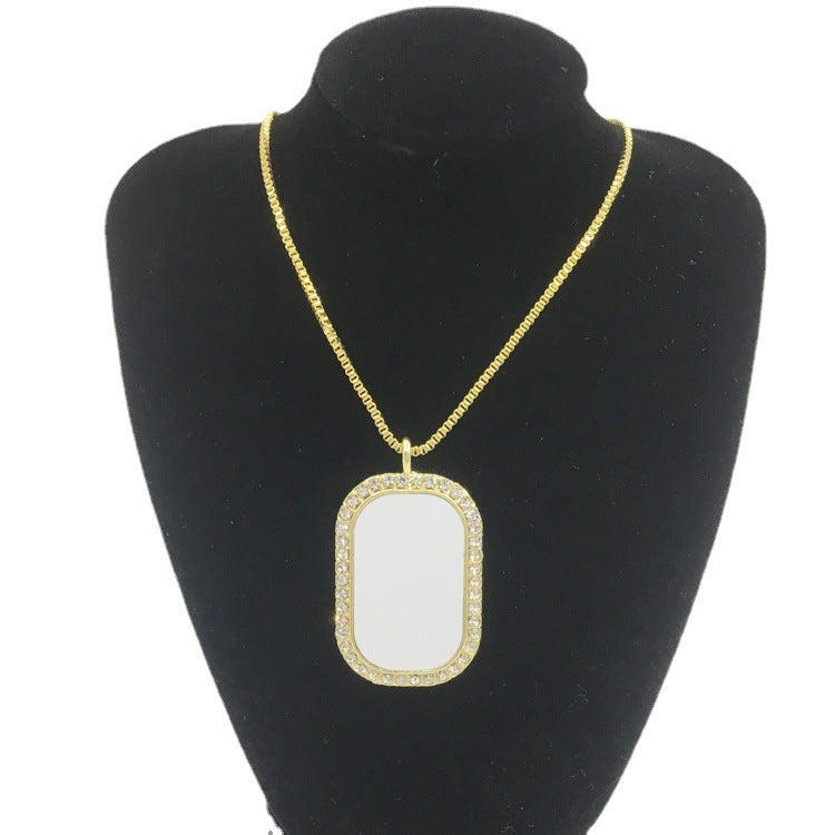 Blank Metal Round Necklace Pendant – Thermal Transfer Sublimation-Ready Jewelry