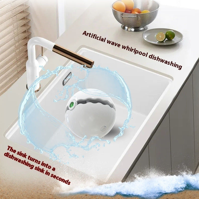 Smart Wireless Wave-Making Dishwashing Ball