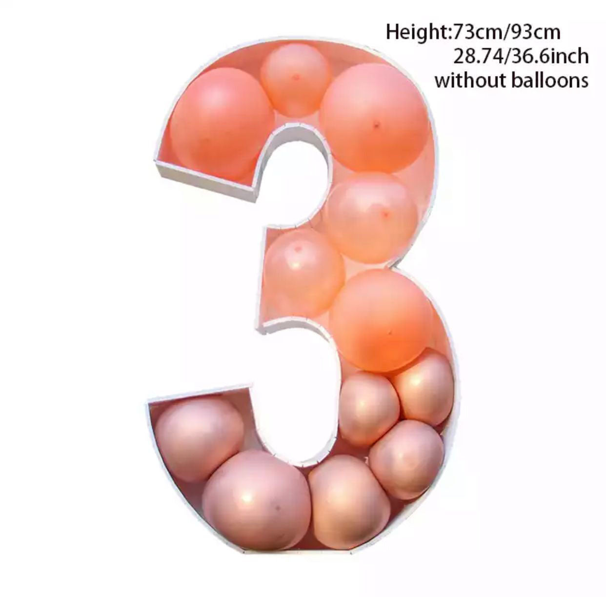 Giant Birthday Balloon Box – Decorative Balloon-Fill Display for Birthday Parties