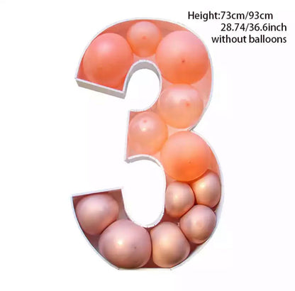 Giant Birthday Balloon Box – Decorative Balloon-Fill Display for Birthday Parties