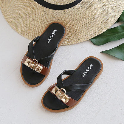 British Style Retro Children's Sandals