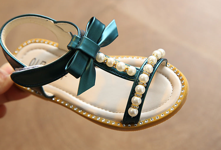 Girls' Summer Sandals – Princess Pearl Design