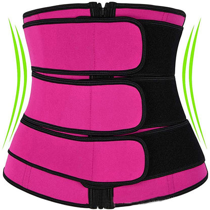 Women’s Tummy Sweat Shapewear Bodysuit – Waist Trainer Slimming Corset with 2-3 Adjustable Belts