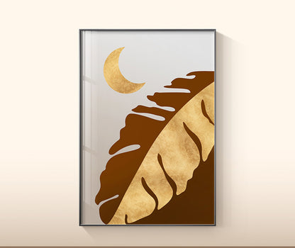 Botanical Canvas Wall Art – Plant Leaf Prints for Home Décor