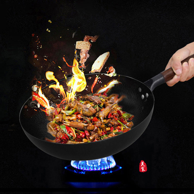 High Temperature Resistance Iron Wok Cooking Pan