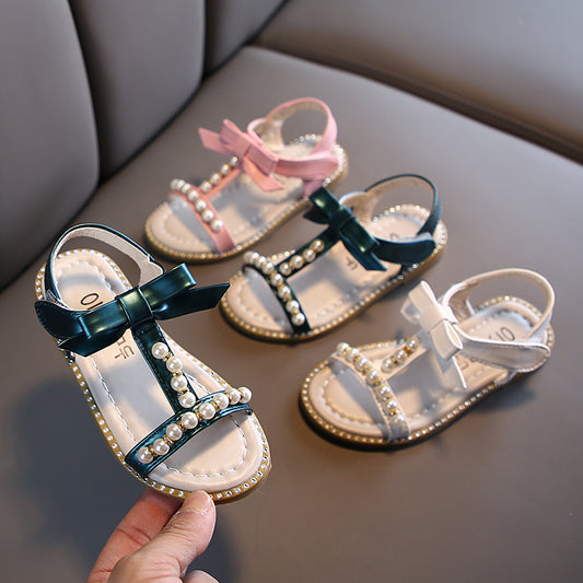 Girls' Summer Sandals – Princess Pearl Design