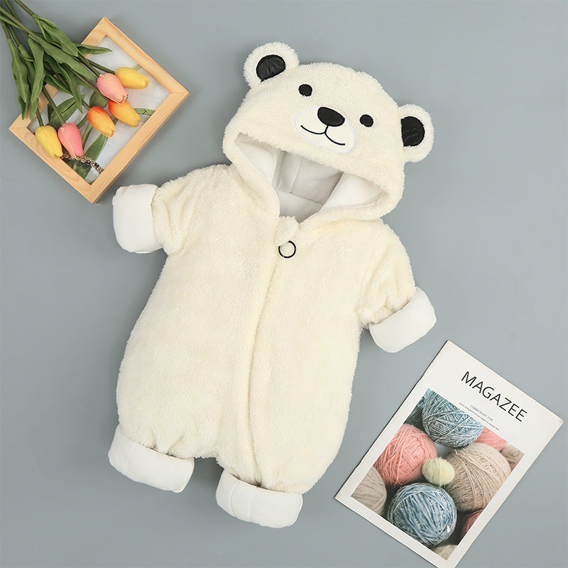 Hooded Baby Bear Onesie