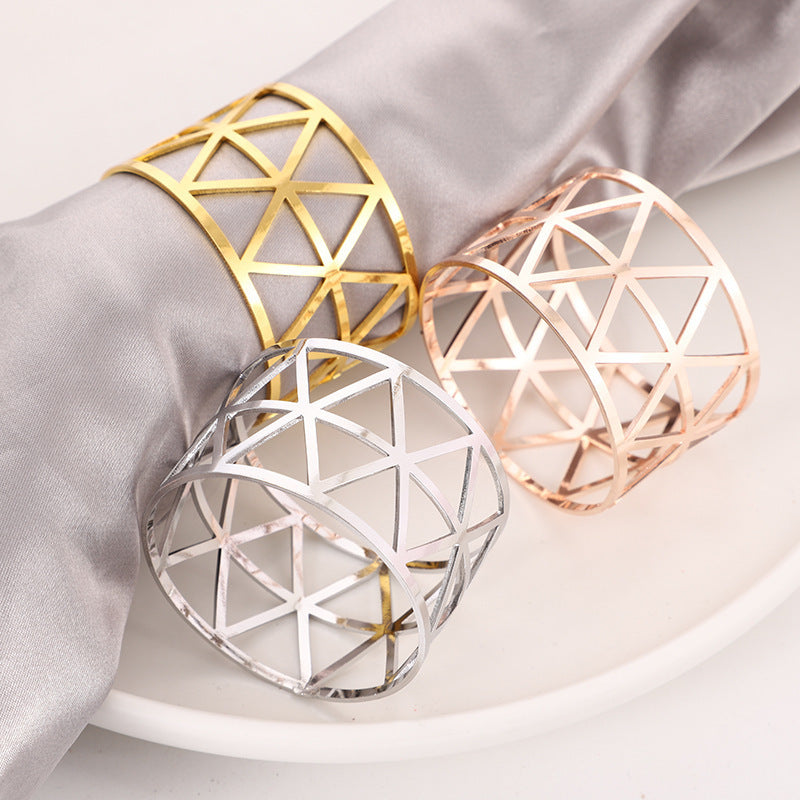 Prismatic Napkin Ring – Elegant Table Decor Accent (Sold Individually, No Packaging)