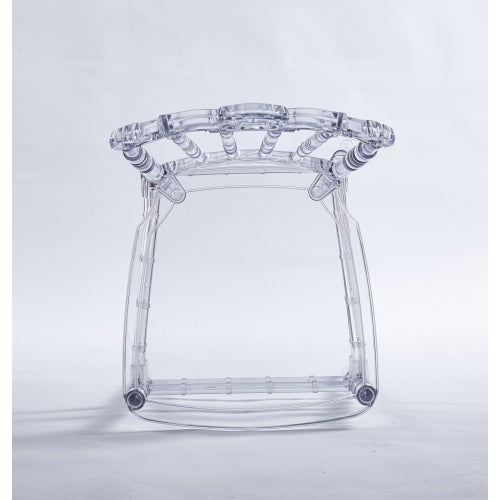 Set of 4 Elegant Dining Chairs – Welded Frame with Sleek Plastic Seats for Events & Special Occasions