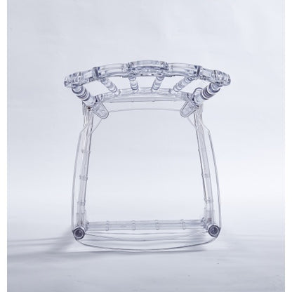 Set of 4 Elegant Dining Chairs – Welded Frame with Sleek Plastic Seats for Events & Special Occasions