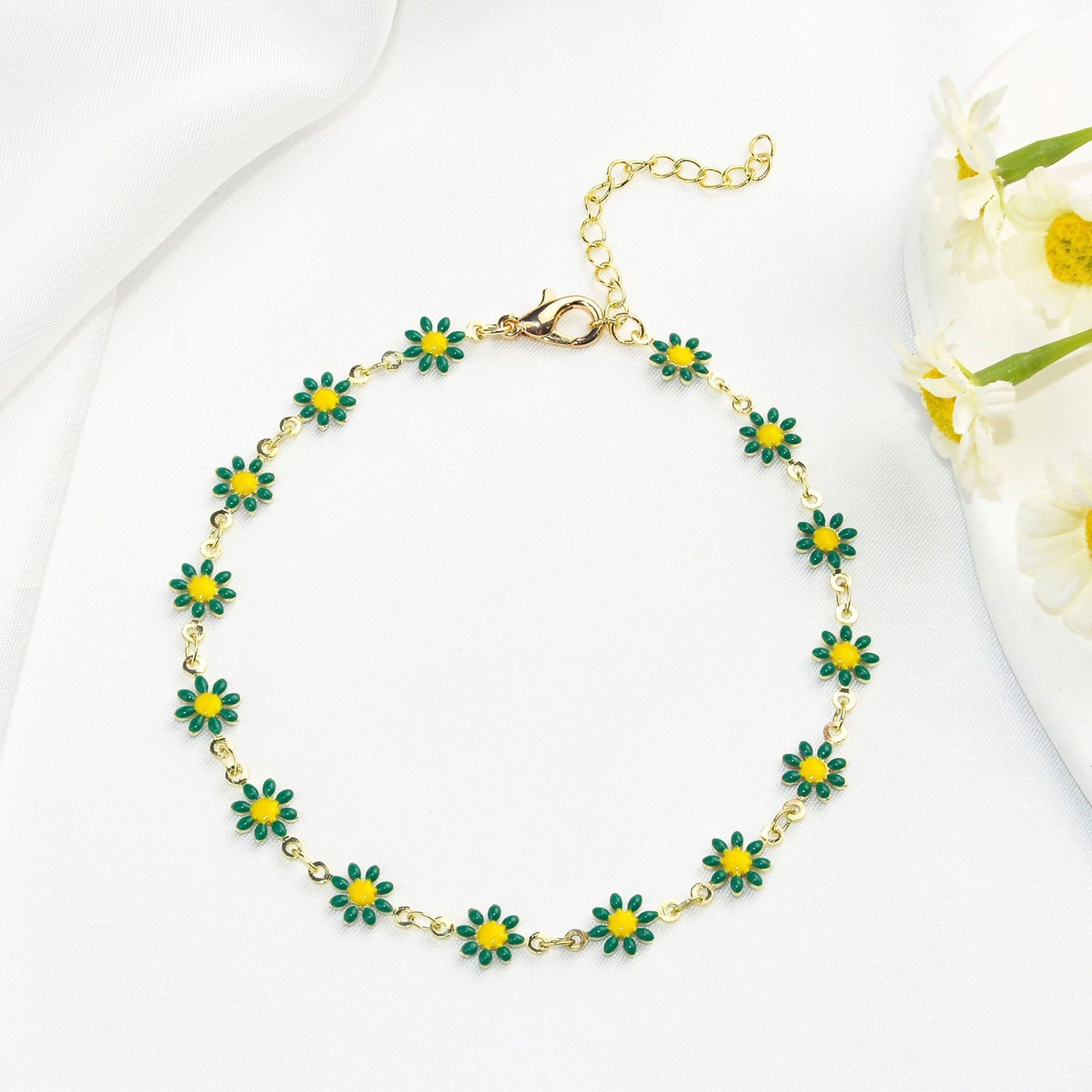 Fashionable Little Daisy Anklet