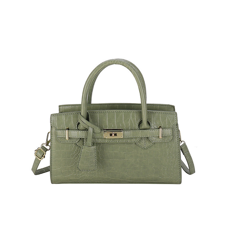 Crocodile Pattern Kelly Handbag – Fashion Luxury for Modern Women