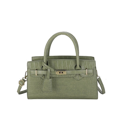 Crocodile Pattern Kelly Handbag – Fashion Luxury for Modern Women
