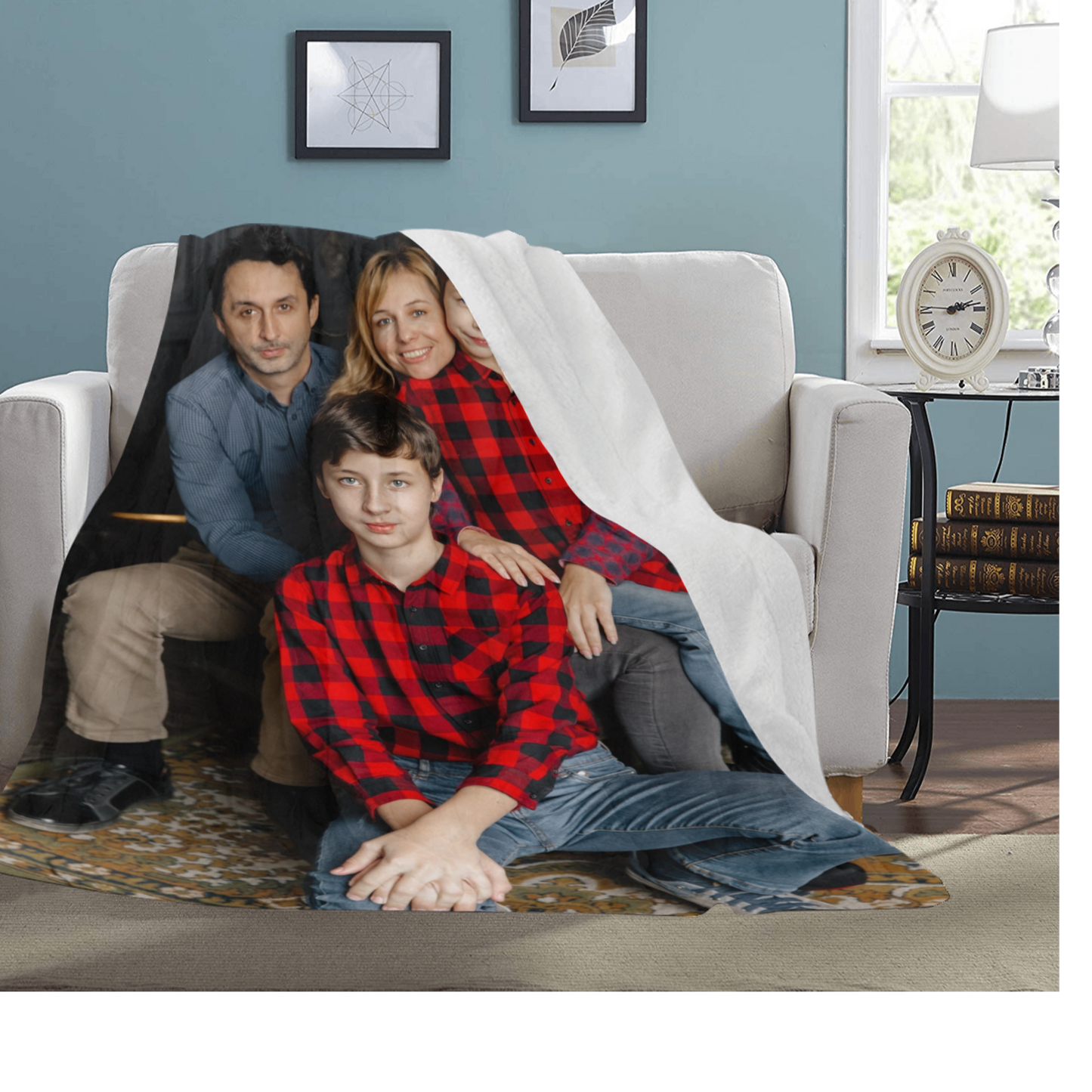 Family Keepsake Photo Ultrasoft Microfleece Blanket 70" x 80"