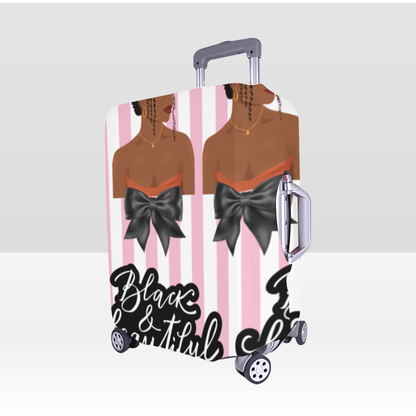 Black & Beautiful Stripes Luggage Covers